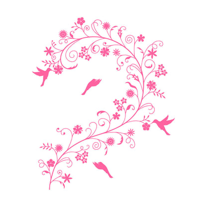 Wall Decals Branch Flowers Birds Ation Can Modify And Add Information