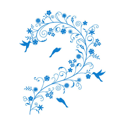 Wall Decals Branch Flowers Birds Ation Can Modify And Add Information
