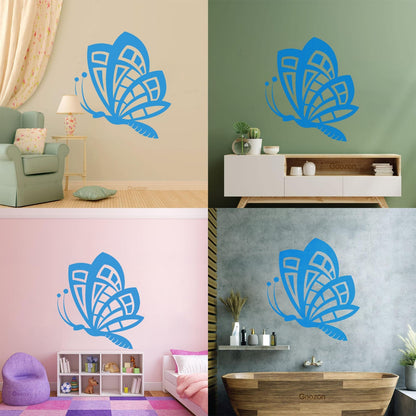 Butterfly Animals Insects Flower Patterns Wings Flying Vinyl Wall Decals Art Decoration
