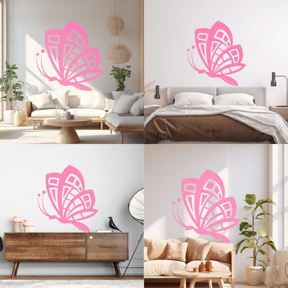 Butterfly Animals Insects Flower Patterns Wings Flying Vinyl Wall Decals Art Decoration