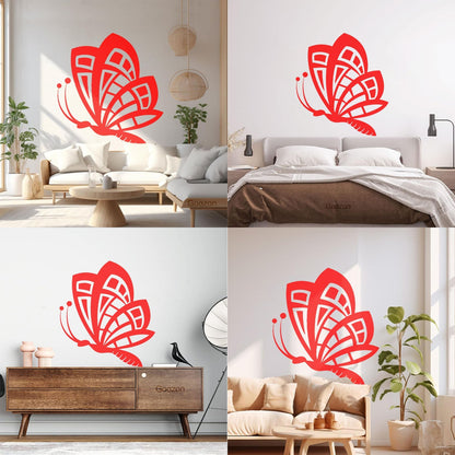 Butterfly Animals Insects Flower Patterns Wings Flying Vinyl Wall Decals Art Decoration