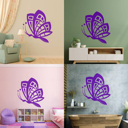 Butterfly Animals Insects Flower Patterns Wings Flying Vinyl Wall Decals Art Decoration