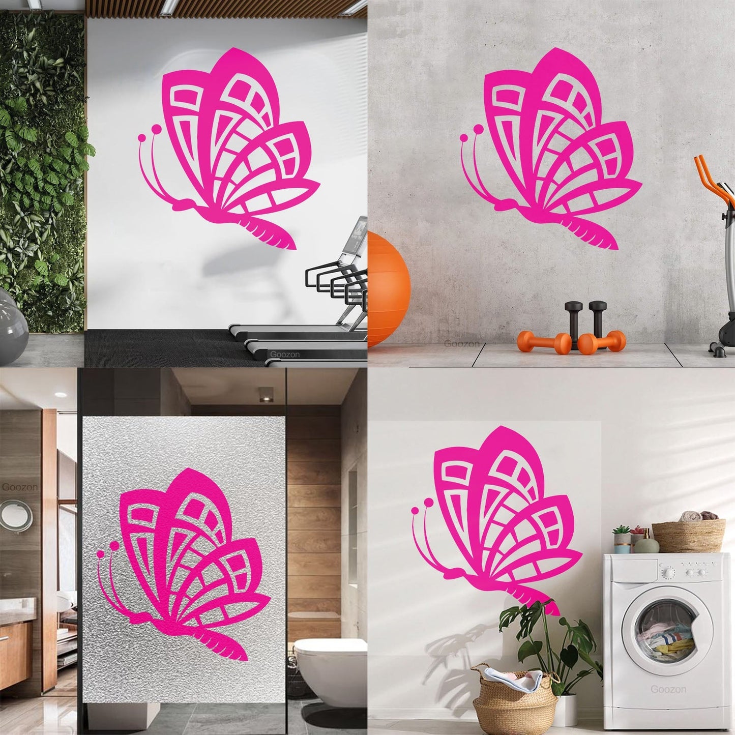 Butterfly Animals Insects Flower Patterns Wings Flying Vinyl Wall Decals Art Decoration
