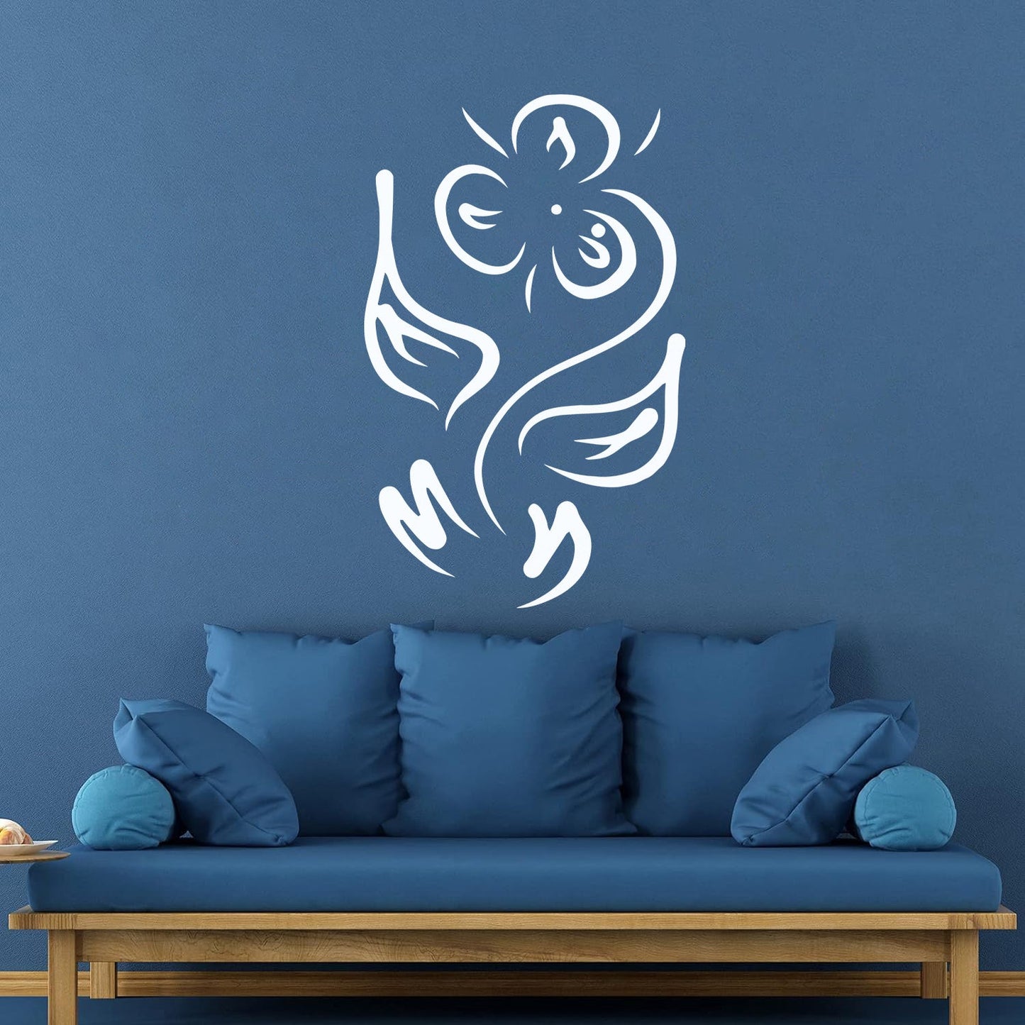 Wall Vinyl Sticker Decor Flower Plant Pattern Ornament Grass Glass Stickers