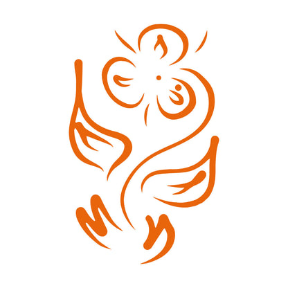 Wall Vinyl Sticker Decor Flower Plant Pattern Ornament Grass Glass Stickers