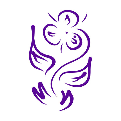 Wall Vinyl Sticker Decor Flower Plant Pattern Ornament Grass Glass Stickers