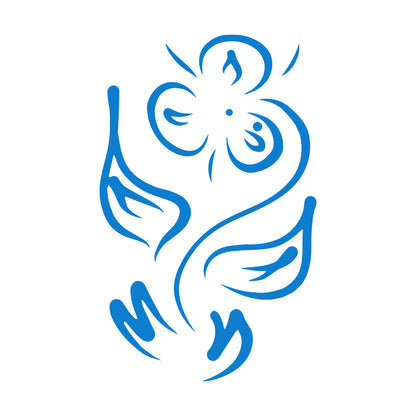 Wall Vinyl Sticker Decor Flower Plant Pattern Ornament Grass Glass Stickers