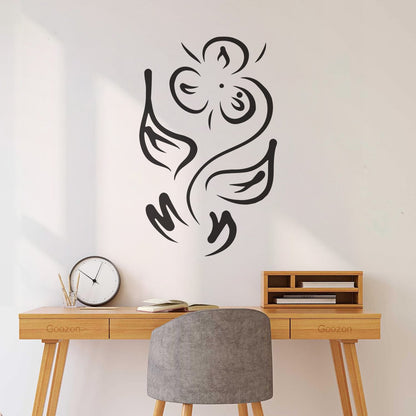 Wall Vinyl Sticker Decor Flower Plant Pattern Ornament Grass Glass Stickers