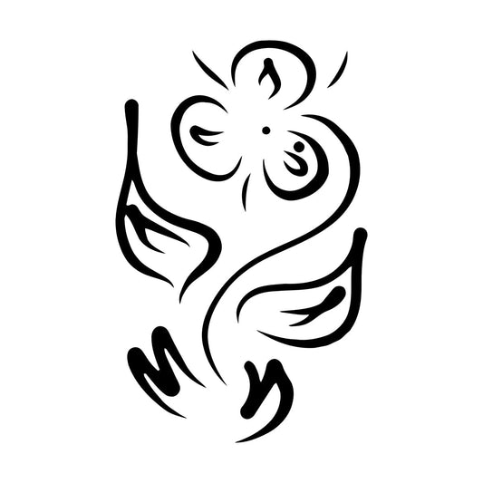 Wall Vinyl Sticker Decor Flower Plant Pattern Ornament Grass Glass Stickers