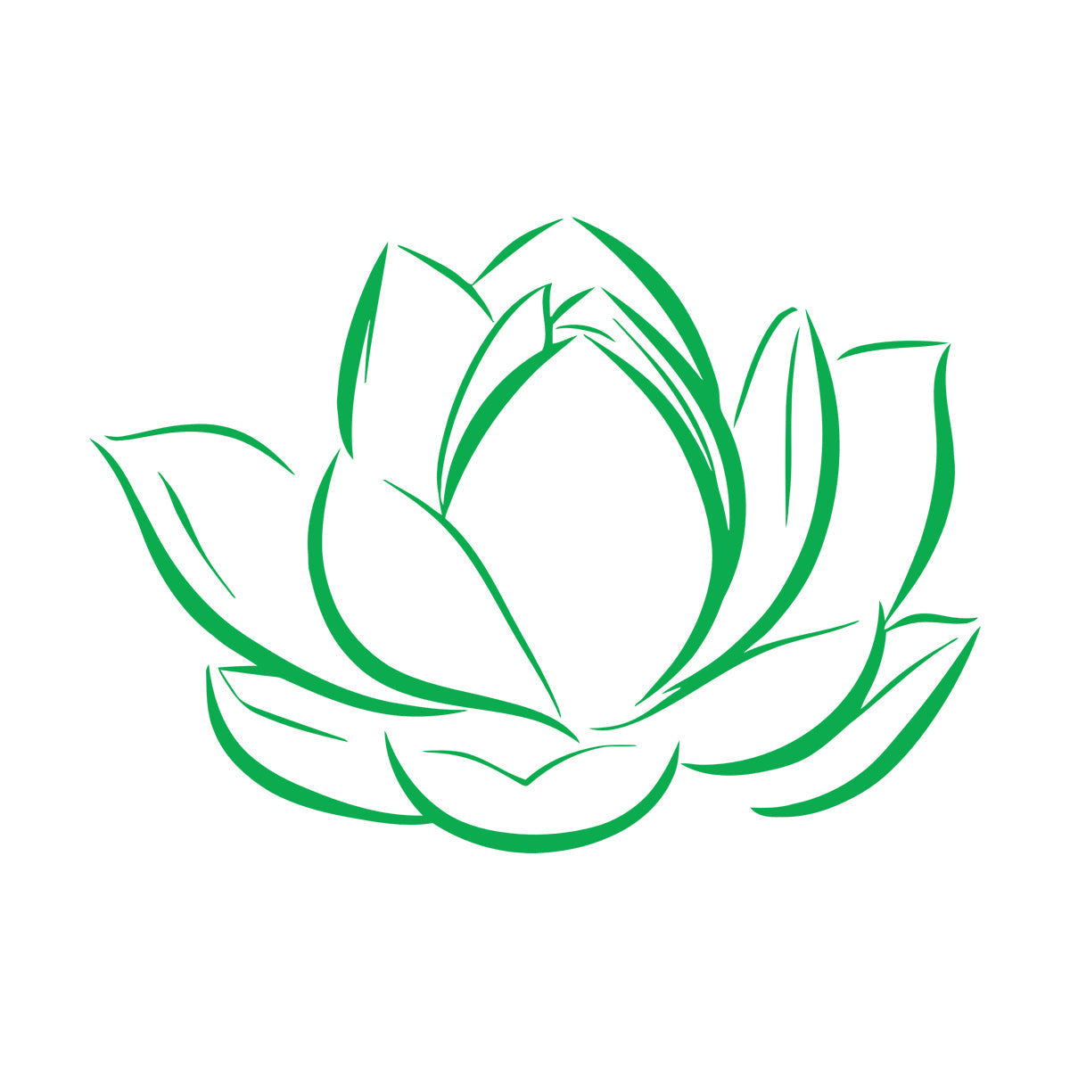 Lettering Stickers Lotus Flower Bud Petals Plant Easy Installation