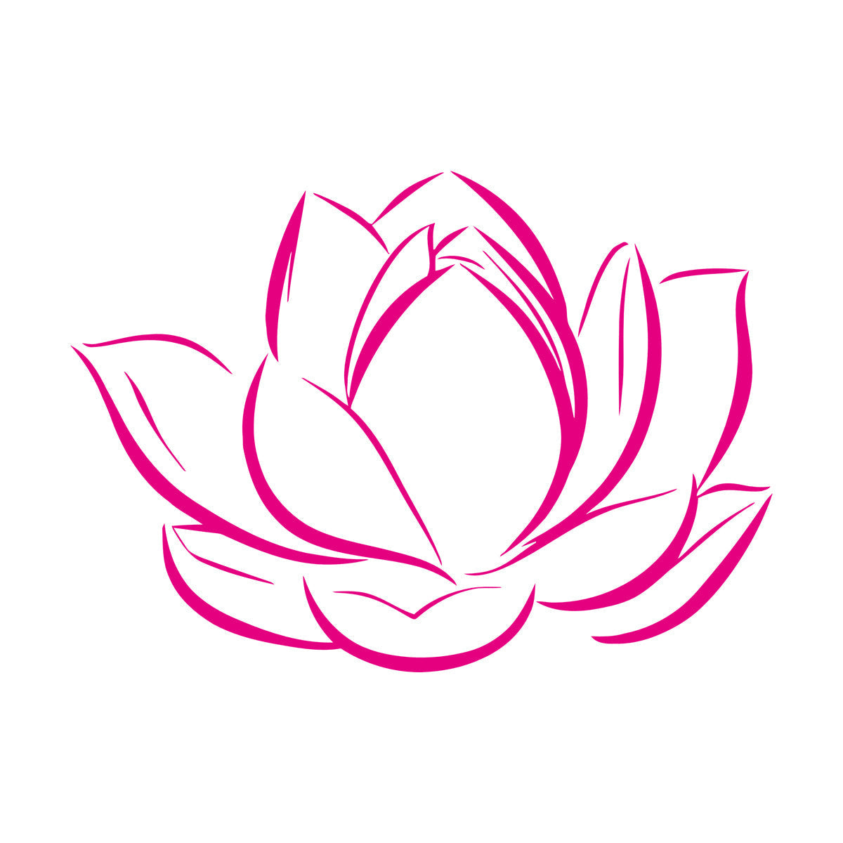 Lettering Stickers Lotus Flower Bud Petals Plant Easy Installation