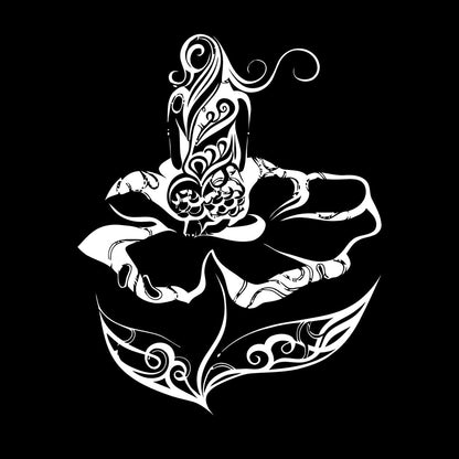 Wall Decals Paster Paper Naked Girl Natural Beautiful Appeal Woman Flower Art Mural Painting