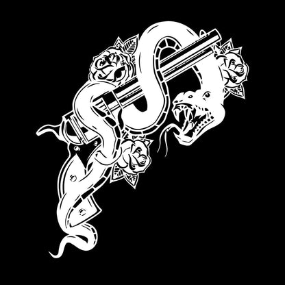 Pistol Snake Gun Weapon Flower Animal Engraving Decals Personalized Customization