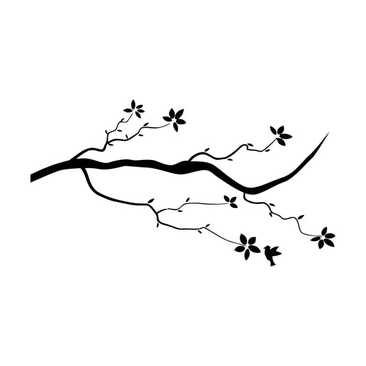 Wall Decals Tree Flower Branch Coolest Floral Easy Installation