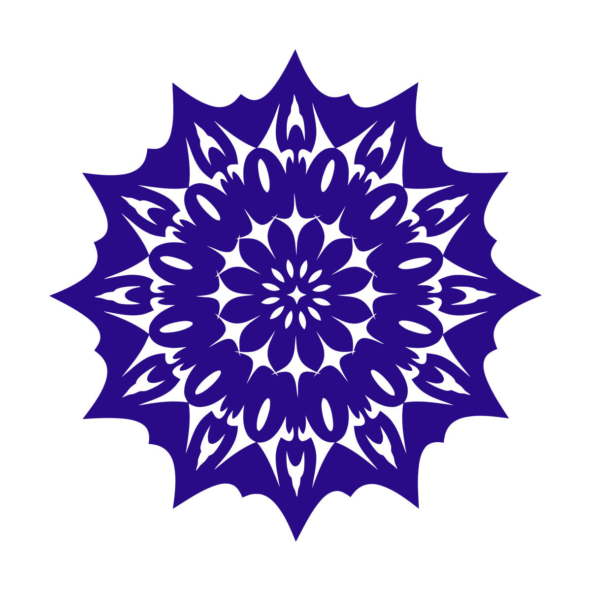 Circle Flower Ornament Natural Mandala Meditation Lettering Stickers Tattoo Culture