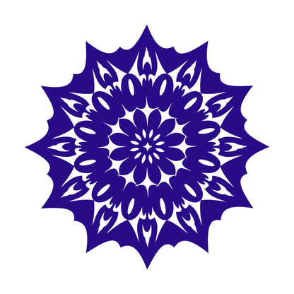 Circle Flower Ornament Natural Mandala Meditation Lettering Stickers Tattoo Culture