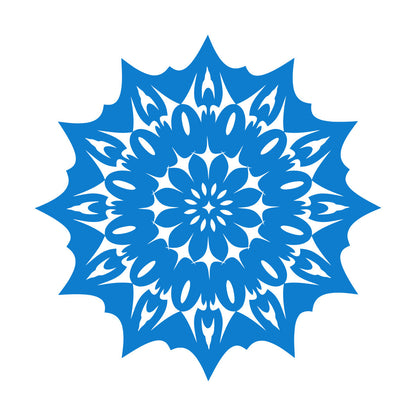 Circle Flower Ornament Natural Mandala Meditation Lettering Stickers Tattoo Culture