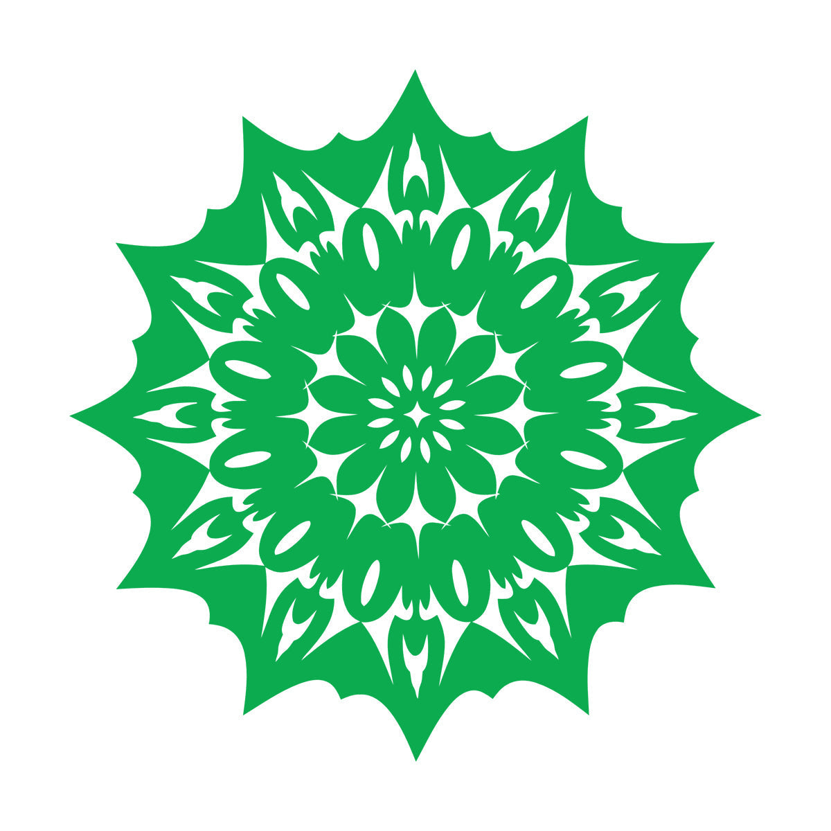 Circle Flower Ornament Natural Mandala Meditation Lettering Stickers Tattoo Culture