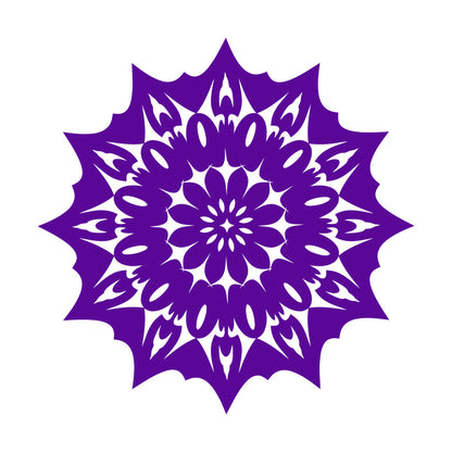 Circle Flower Ornament Natural Mandala Meditation Lettering Stickers Tattoo Culture