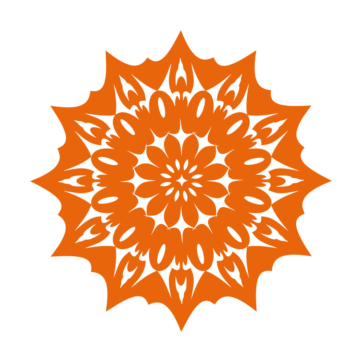 Circle Flower Ornament Natural Mandala Meditation Lettering Stickers Tattoo Culture