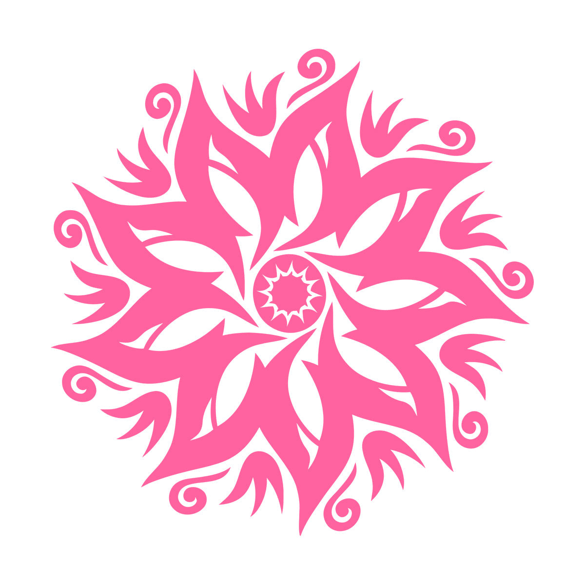 Wall Decals Paster Paper Circle Flower Ornament Natural Mandala Yoga Studio Removable Without Leaving Glue