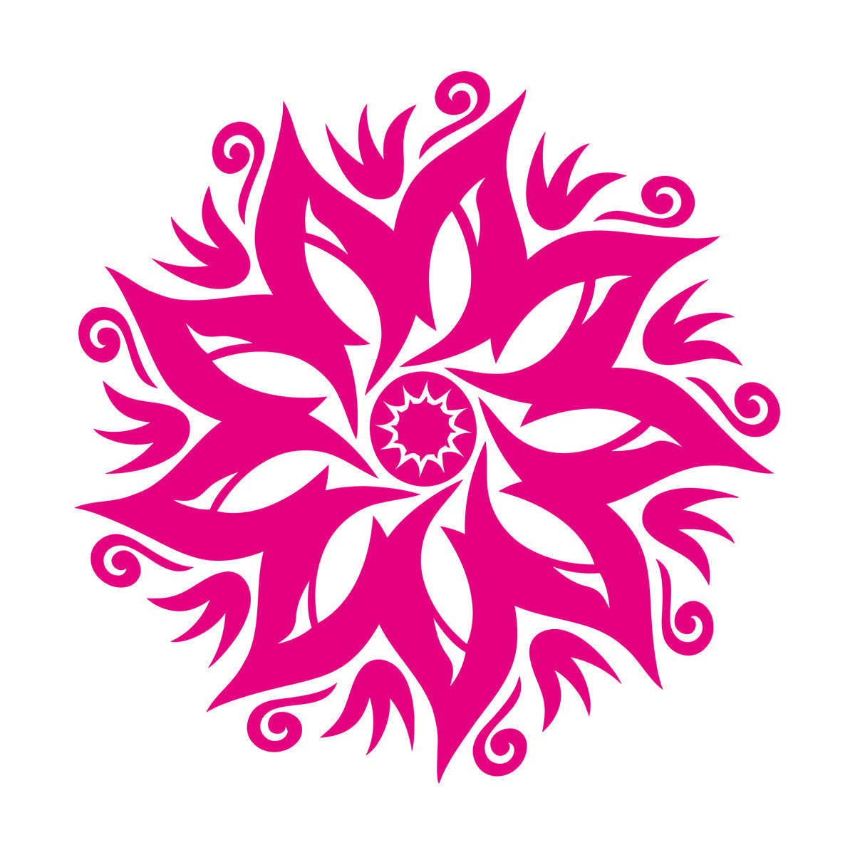 Wall Decals Paster Paper Circle Flower Ornament Natural Mandala Yoga Studio Removable Without Leaving Glue