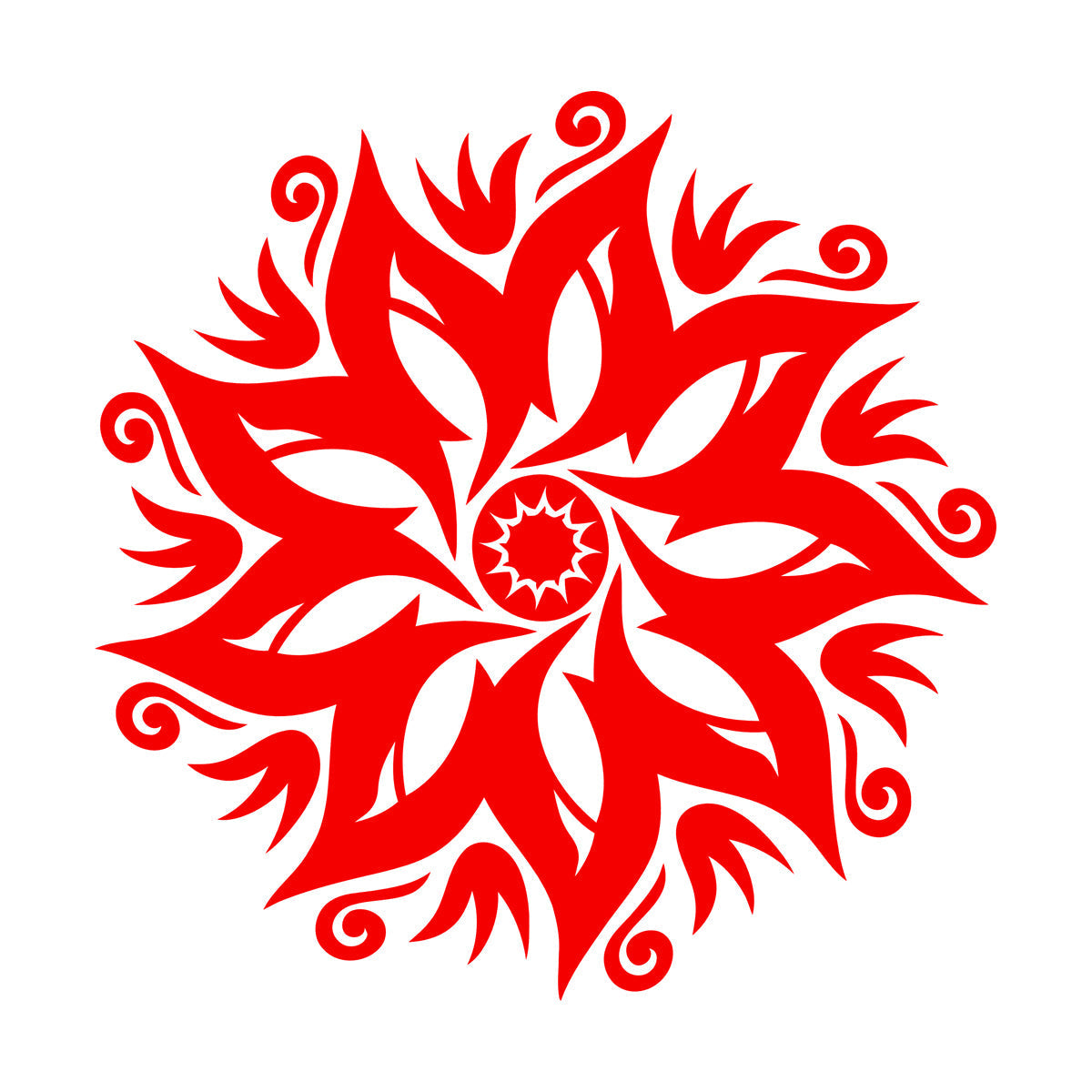 Wall Decals Paster Paper Circle Flower Ornament Natural Mandala Yoga Studio Removable Without Leaving Glue