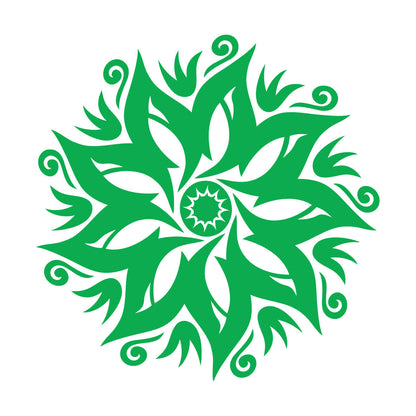 Wall Decals Paster Paper Circle Flower Ornament Natural Mandala Yoga Studio Removable Without Leaving Glue