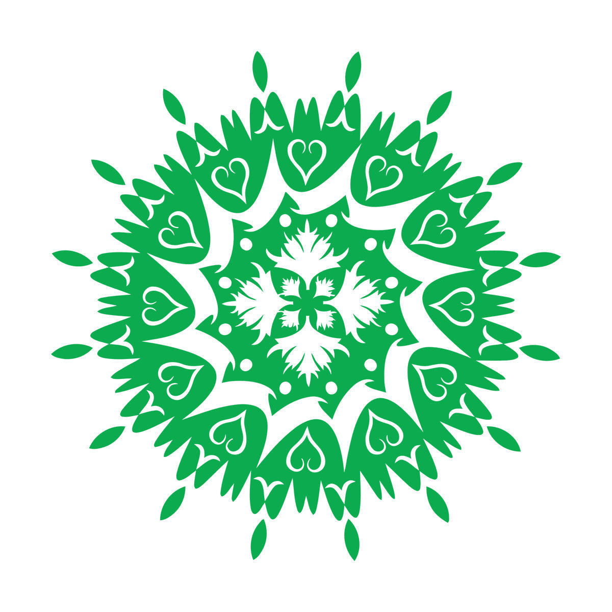 Vinyl Wall Stickers Circle Flower Ornament Natural Mandala Yoga Studio Self Adhesive