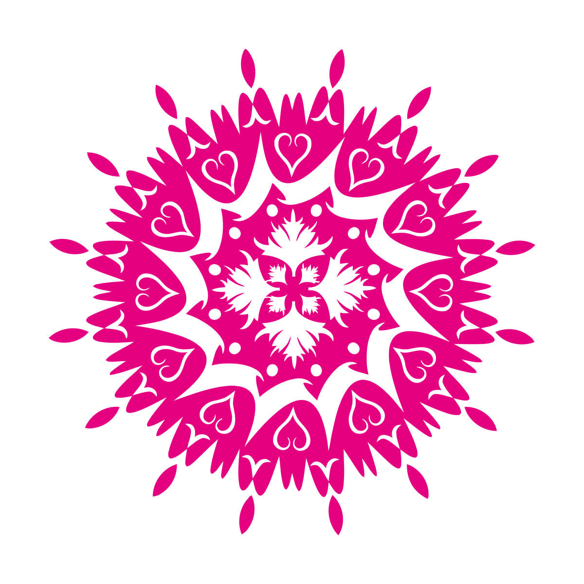 Vinyl Wall Stickers Circle Flower Ornament Natural Mandala Yoga Studio Self Adhesive