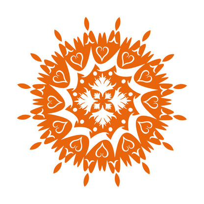 Vinyl Wall Stickers Circle Flower Ornament Natural Mandala Yoga Studio Self Adhesive