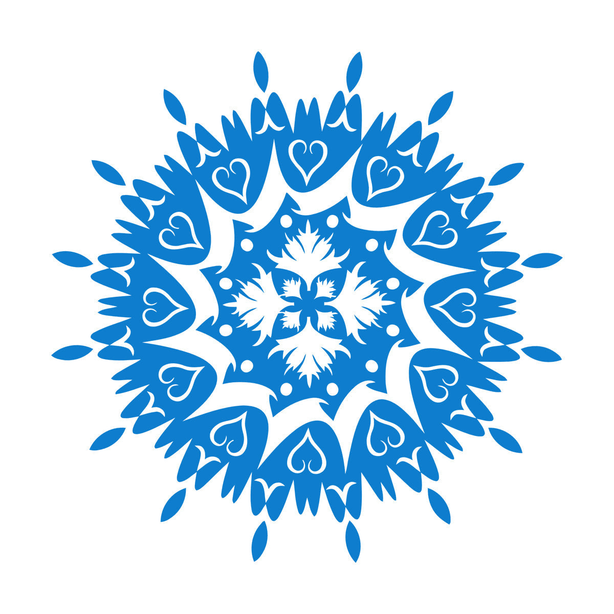 Vinyl Wall Stickers Circle Flower Ornament Natural Mandala Yoga Studio Self Adhesive