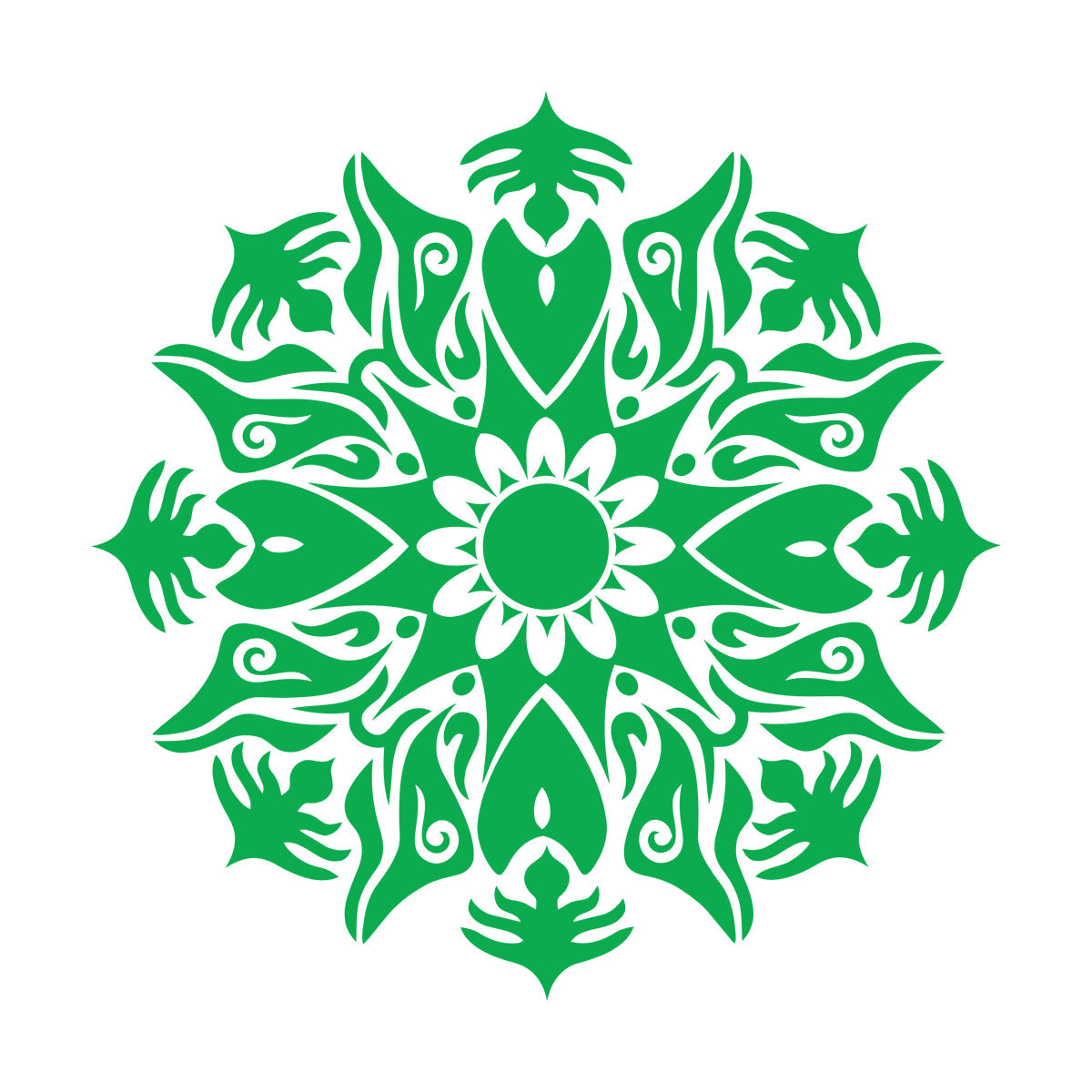 Wall Decals Circle Mandala Flower Ornament Natural Meditation Do Not Damage The Wall Surface