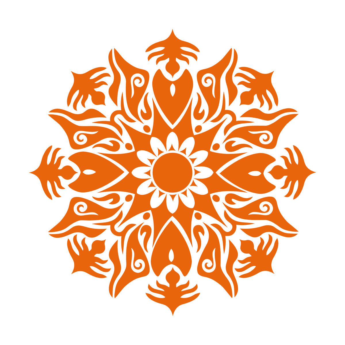 Wall Decals Circle Mandala Flower Ornament Natural Meditation Do Not Damage The Wall Surface