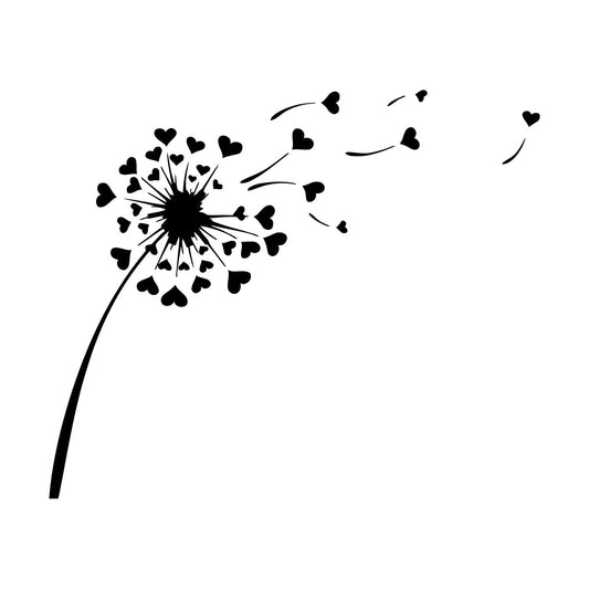 Vinyl Wall Decals Dandelion Flower Floral Cool Modern Multi Color Selection