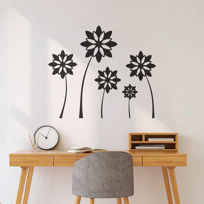 Fine Carving Stickers Flower Floral Beautiful Natural Waterproof