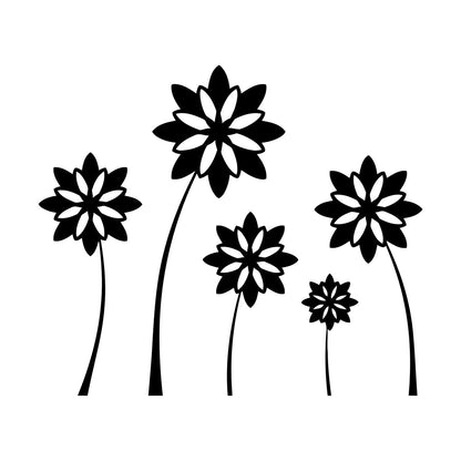 Fine Carving Stickers Flower Floral Beautiful Natural Waterproof