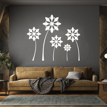 Fine Carving Stickers Flower Floral Beautiful Natural Waterproof