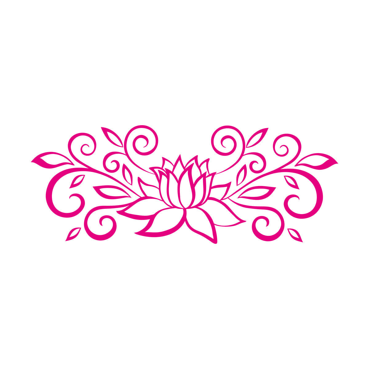 Fine Carving Decals Leaves And Flourishes Beautiful Flower Lotus Personalized Customization