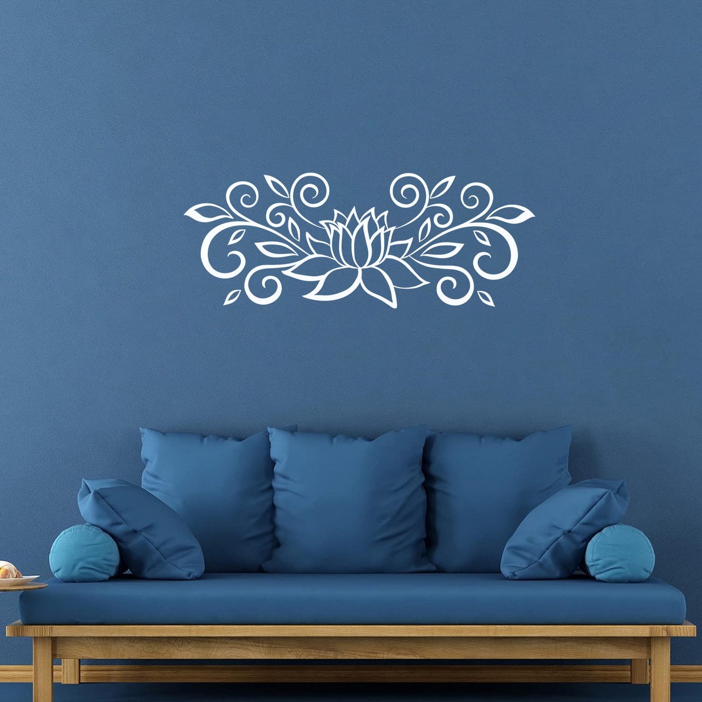 Fine Carving Decals Leaves And Flourishes Beautiful Flower Lotus Personalized Customization