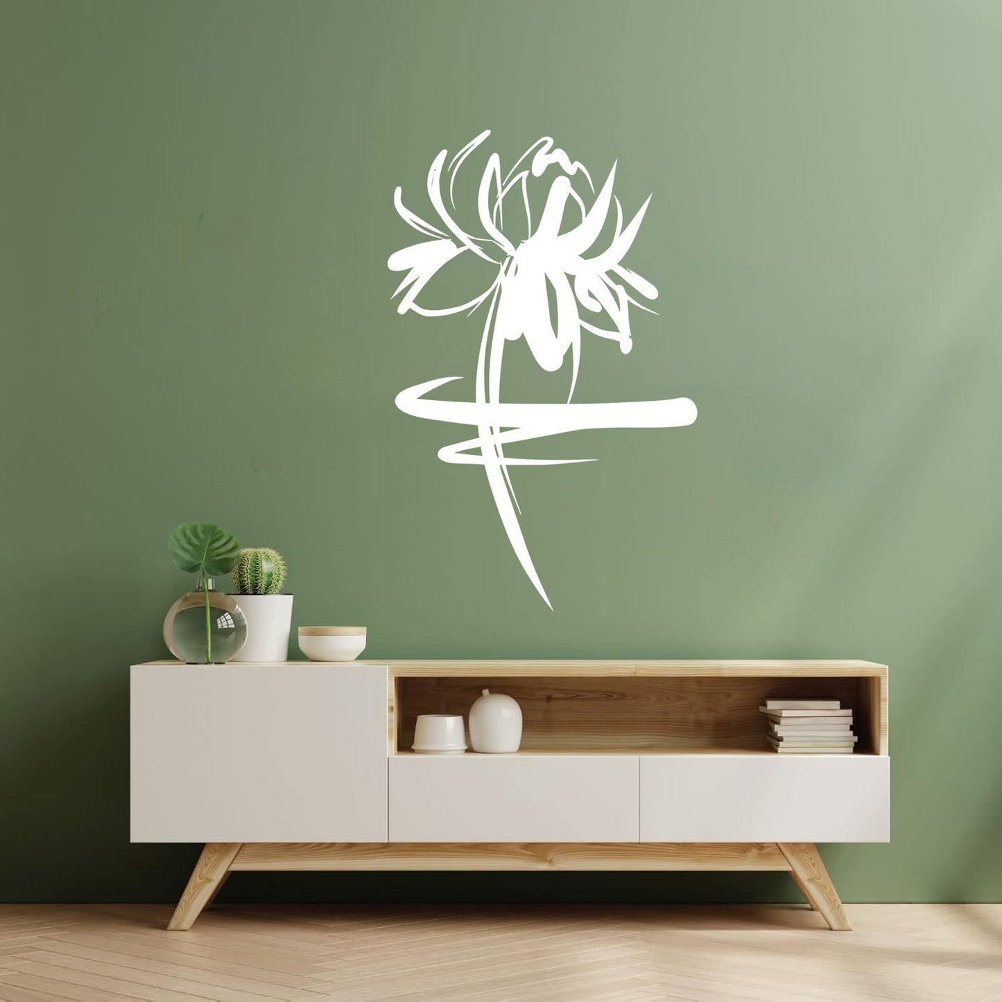 Vinyl Art Sticker Lotus Sacred Flower East Symbol Of Buddhism Home Can Modify And Add Information