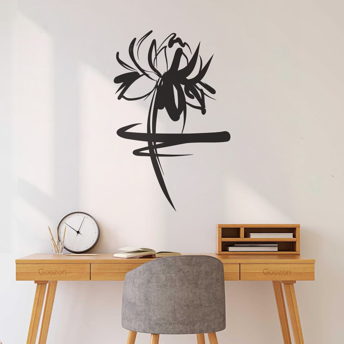 Vinyl Art Sticker Lotus Sacred Flower East Symbol Of Buddhism Home Can Modify And Add Information