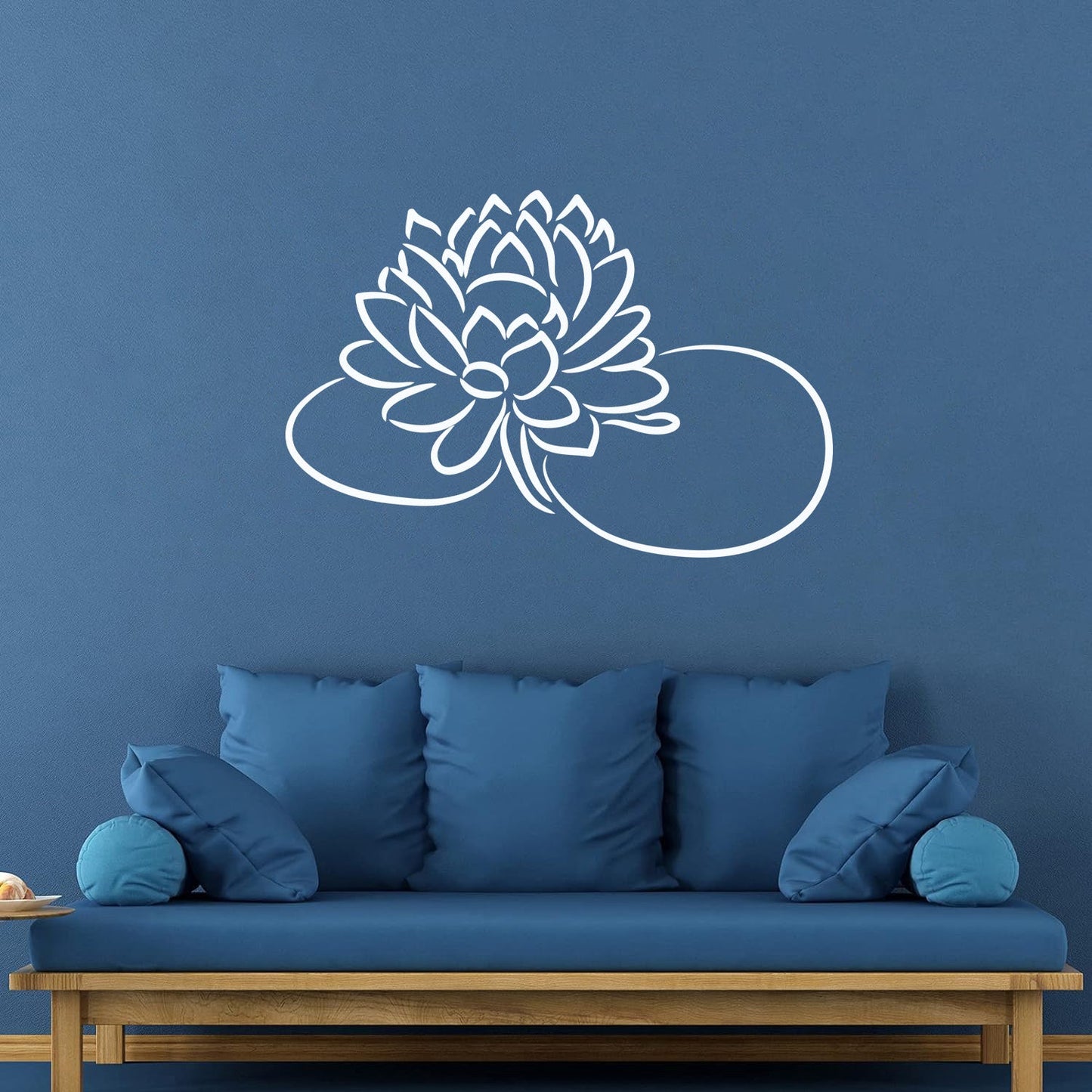 Vinyl Wall Stickers Beautiful Lotus Flower Bud Garden Store Decoration