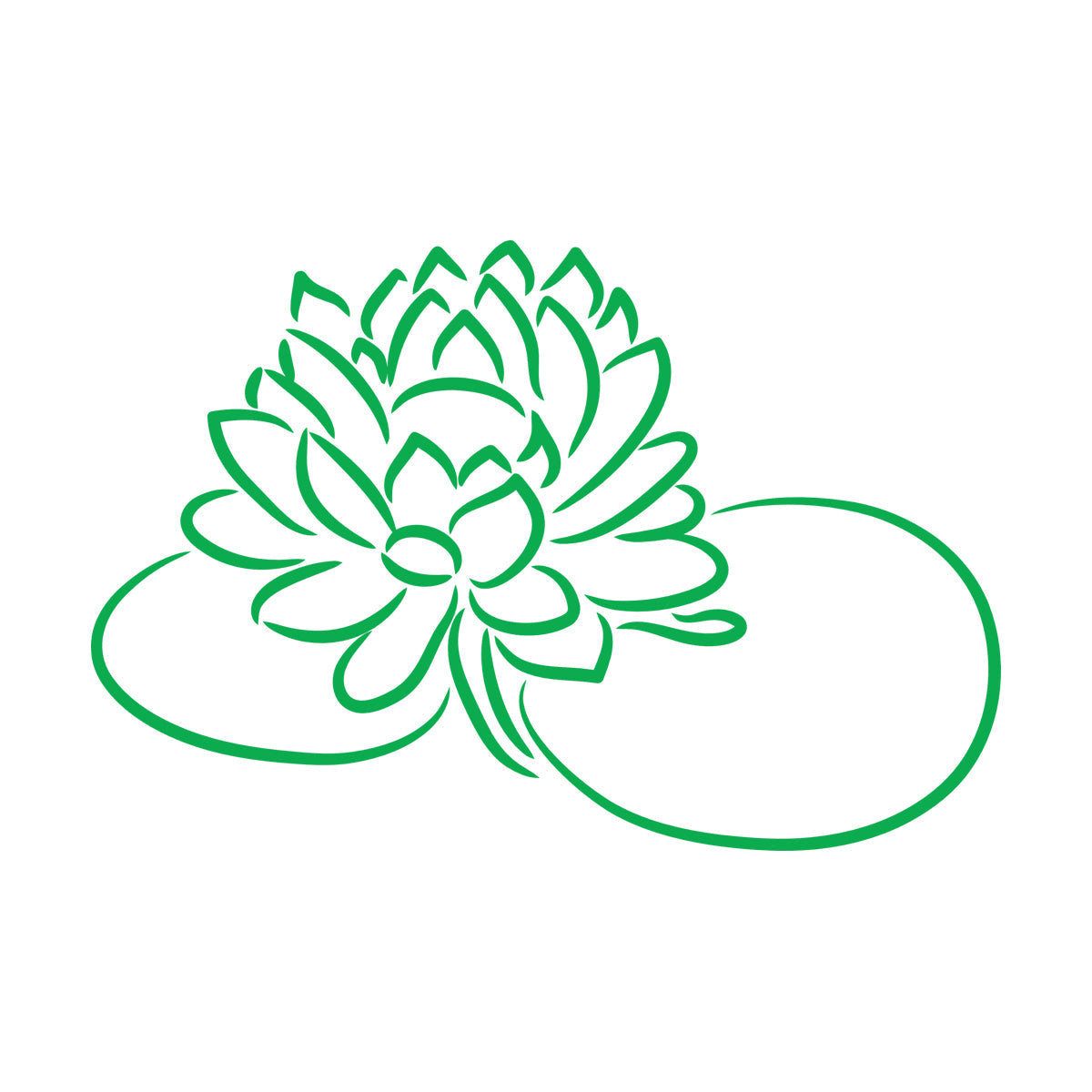 Vinyl Wall Stickers Beautiful Lotus Flower Bud Garden Store Decoration
