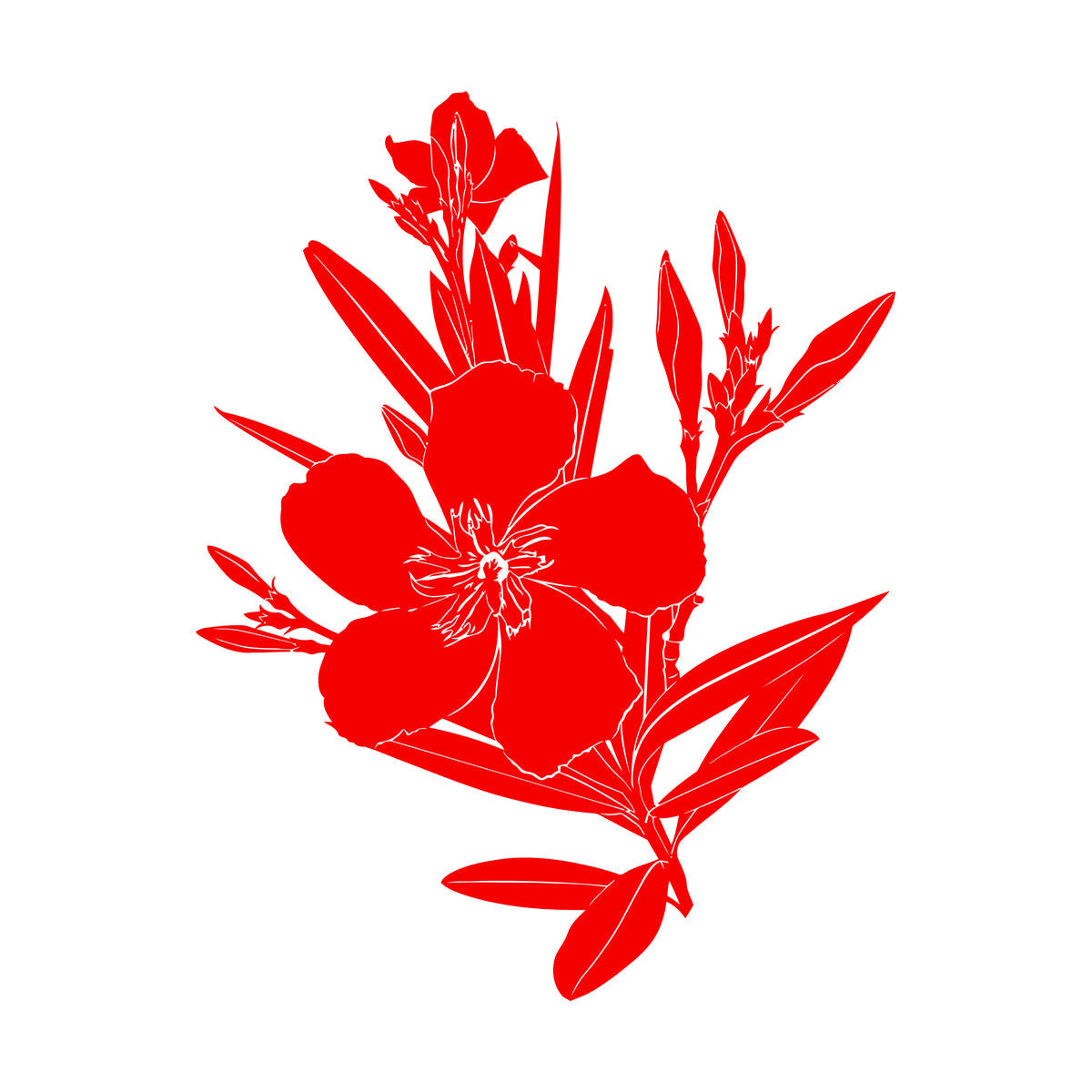 Wall Decals Flower Branch Bud And Leaves Tattoo Culture