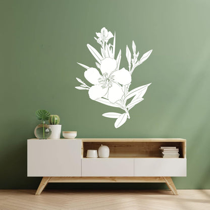 Wall Decals Flower Branch Bud And Leaves Tattoo Culture
