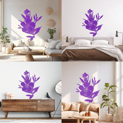 Wall Decals Flower Branch Bud And Leaves Tattoo Culture