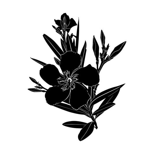 Wall Decals Flower Branch Bud And Leaves Tattoo Culture