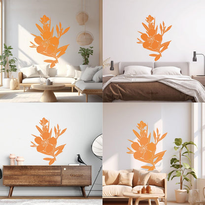 Wall Decals Flower Branch Bud And Leaves Tattoo Culture
