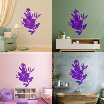 Wall Decals Flower Branch Bud And Leaves Tattoo Culture